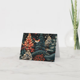 Schöne Retro Weihnachtskarte Feiertagskarte