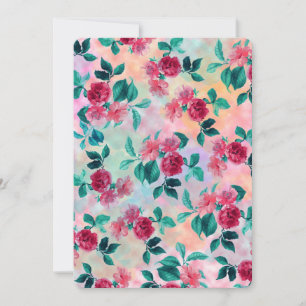 Schöne romantische Aquarellfarben Rose Blumenmuste