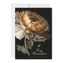 Schöne romantische dunkle alte Welt bemalt Blume