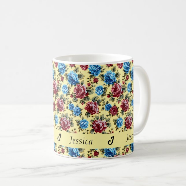 Schöne romantische Frühlingsbäume Girl Blume Kaffeetasse (VorderseiteRechts)
