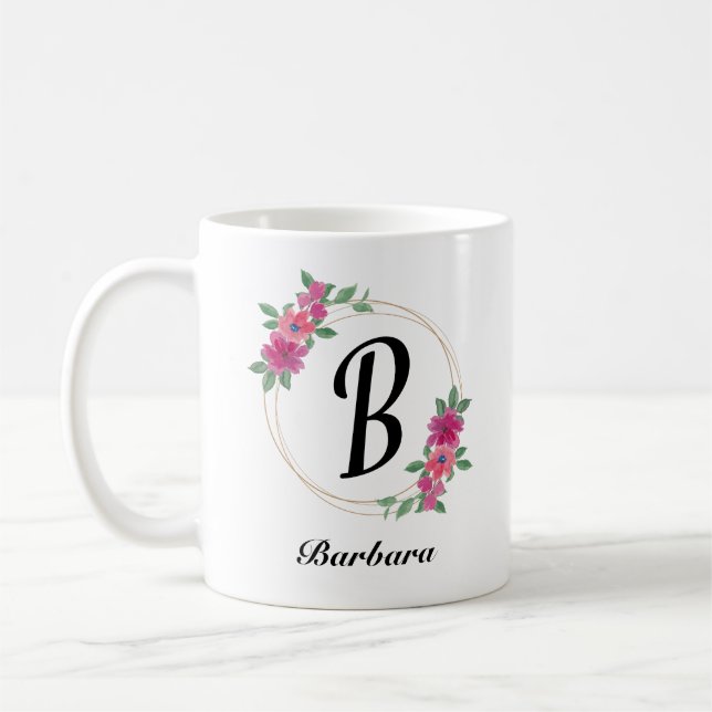 Schöne romantische Frühlingsbäume Girl Blume Kaffeetasse (Links)