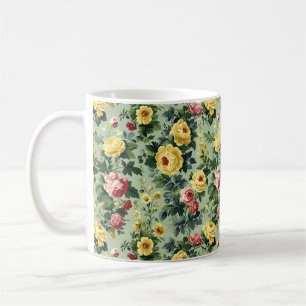 Schöne romantische Frühlingsgelbe Mädchenblumen  Kaffeetasse