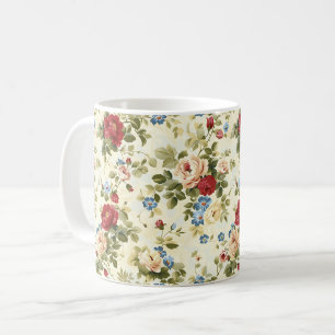 Schöne romantische Frühlingsrote Mädchenblumen Kaffeetasse
