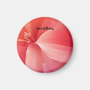 Schöne romantische rosa Blume Magnet