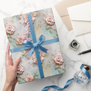 Schöne romantische Rosatönen Romantische Rose Geschenkpapier