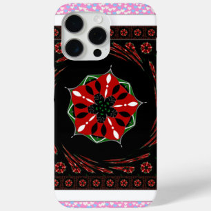 Schöne Rosa Blau Weiße Herzen Liebesdesign iPhone 15 Pro Max Hülle