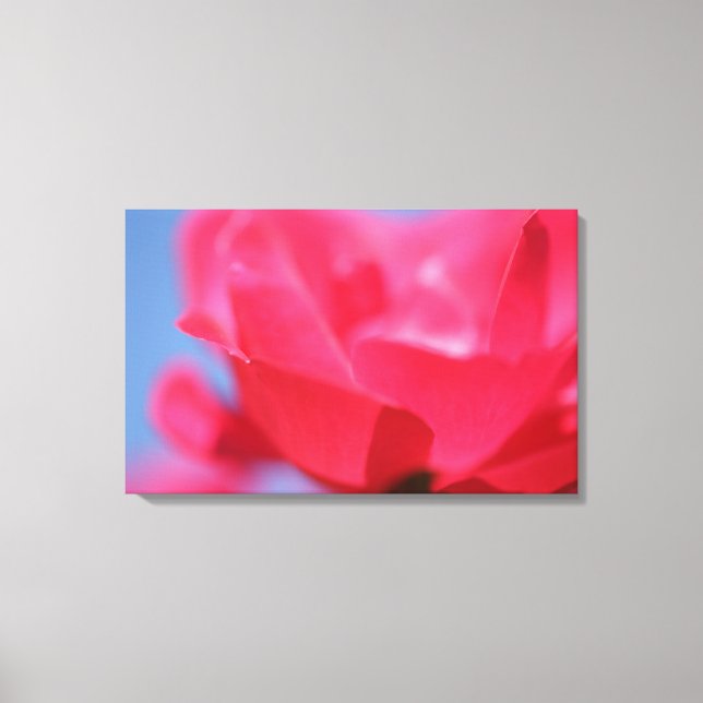 Schöne rosa Blume Canvas Print Leinwanddruck (Vorderseite)