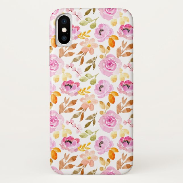 Schöne rosa Blume Case-Mate iPhone Hülle (Rückseite)
