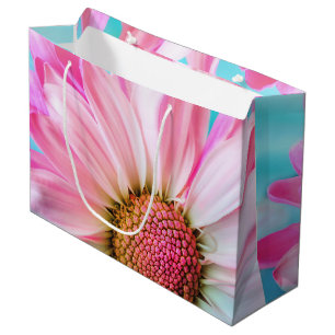 Schöne rosa Blume Nah Up Foto Große Geschenktüte