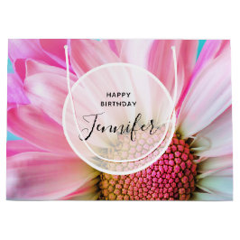 Schöne rosa Blume Nah Up Foto Große Geschenktüte