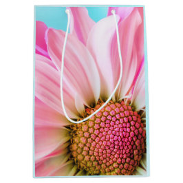 Schöne rosa Blume Nah Up Foto Mittlere Geschenktüte