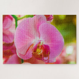 Schöne rosa Blume Puzzle