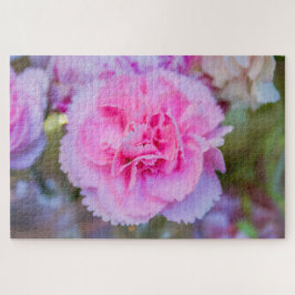 Schöne rosa Blume Puzzle