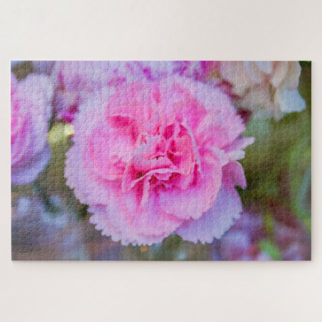 Schöne rosa Blume Puzzle (Horizontal)