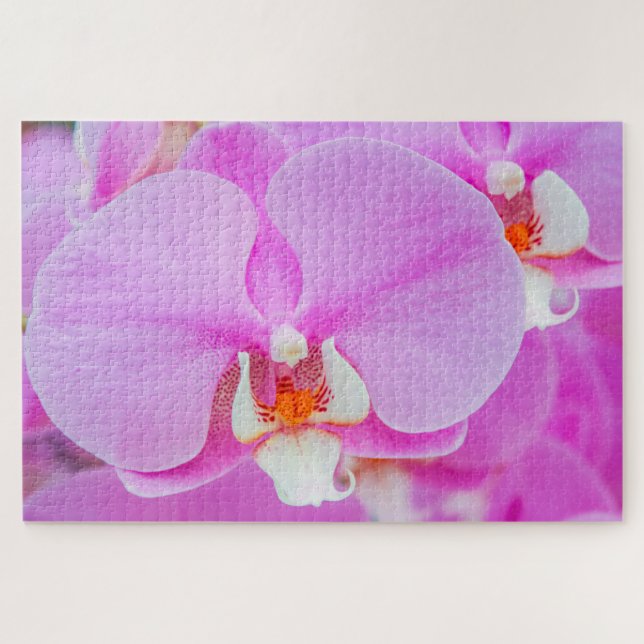 Schöne rosa Blume Puzzle (Horizontal)