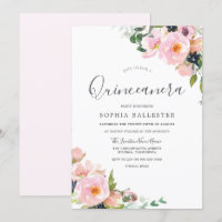 Schöne Rosa Blume Quinceanera Party