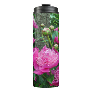 Schöne Rosa-Blume Thermosbecher
