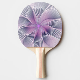 Schöne rosa Blumen moderne abstrakte Fraktalkunst Tischtennis Schläger
