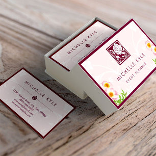 Schöne Rosa-Boutique-Blume - alles zum Zweck Visitenkarte