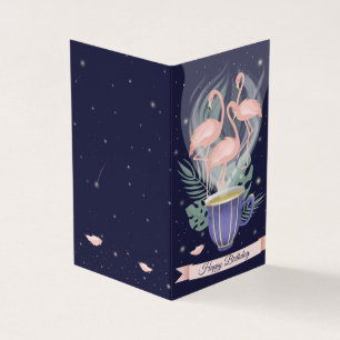 Schöne rosa Flamingo Exotic Tee Time