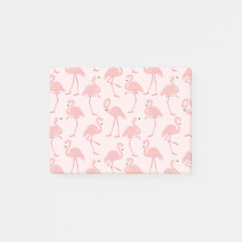 Schöne rosa Flamingo-Parade Post-it Klebezettel