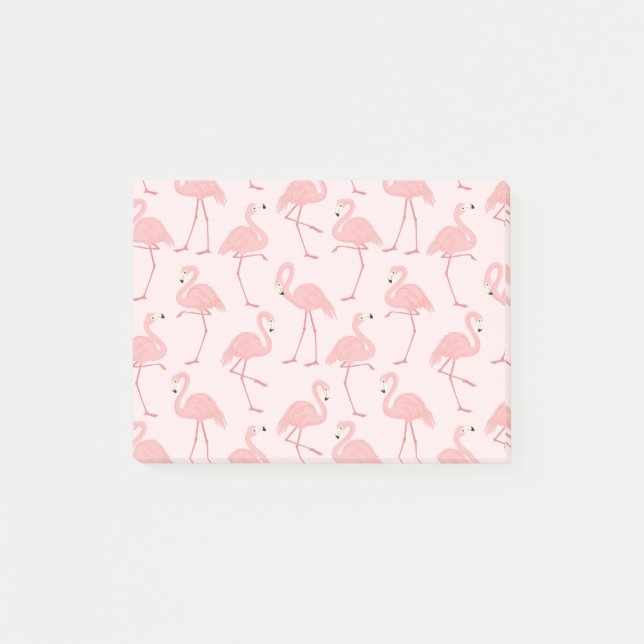 Schöne rosa Flamingo-Parade Post-it Klebezettel (Vorderseite)