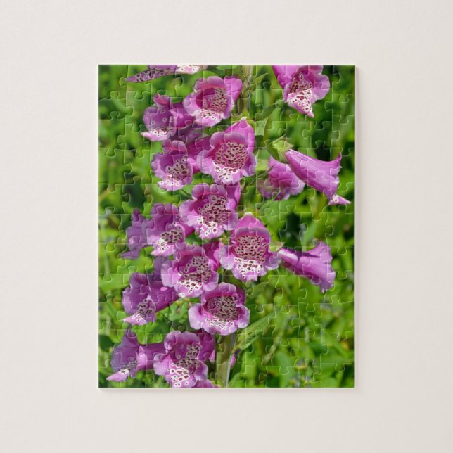 Schöne, rosa Foxglove-Blume Puzzle (Vertikal)