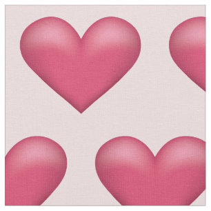 Schöne rosa Herzen Niedlich Valentinstag Muster Stoff