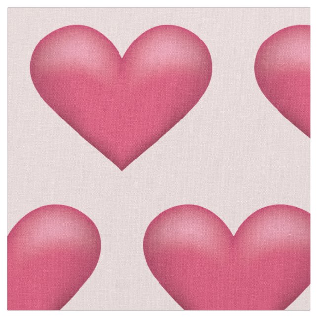 Schöne rosa Herzen Süßes Valentinstag-Muster Stoff (Nahaufnahme)