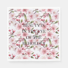 Schöne rosa Kirschblüten Hochzeitsdusche Serviette