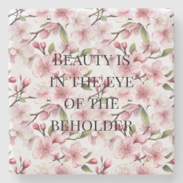 Schöne rosa Kirschblüten Steinuntersetzer