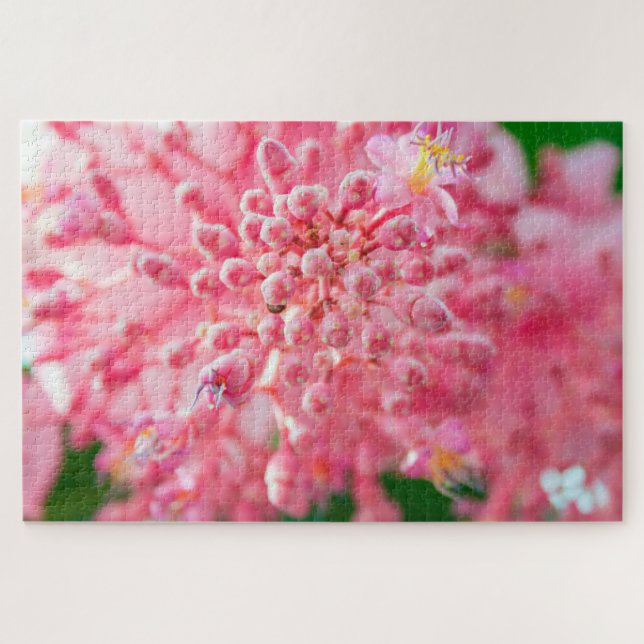 Schöne, rosa kleine Blume Puzzle (Horizontal)