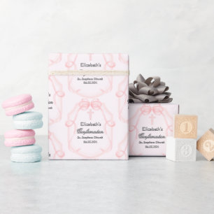 Schöne rosa Konfirmationsparty Personalisiert Geschenkpapier
