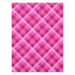 Schöne rosa Magenta Kariert kleine Tablette Tischdecke