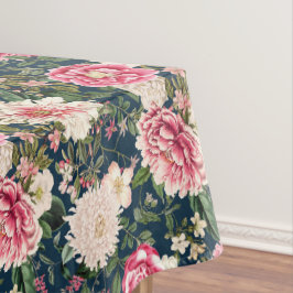 Schöne rosa Peonys floral Tischdecke