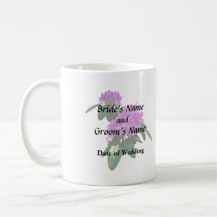 Schöne rosa Rhododendren Kaffeetasse