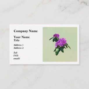 Schöne rosa Rhododendren Visitenkarte