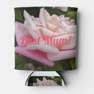 Schöne Rosa Rose Bestes Mum Blume Design Dosenkühler