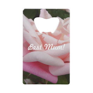 Schöne Rosa Rose Bestes Mum Blume Design Geldbeutel Flaschenöffner