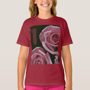 Schöne Rosa-Rose Girls T - Shirt