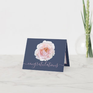 Schöne rosa Rose Marine Hintergrund Glückwünsche Karte