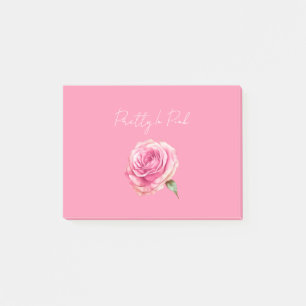 Schöne Rosa Rose Post-it Klebezettel