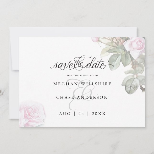 Schöne rosa Rosen BarefootBride™ (Vorderseite)