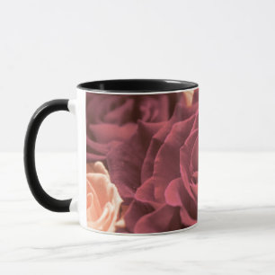 Schöne Rosa Rosen Blume Foto Romantik re Tasse