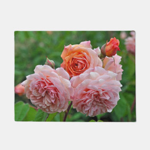 Schöne rosa Rosen Fußmatte
