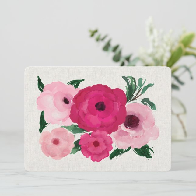 Schöne rosa Rosen jedes Mal (Stehend Vorderseite)