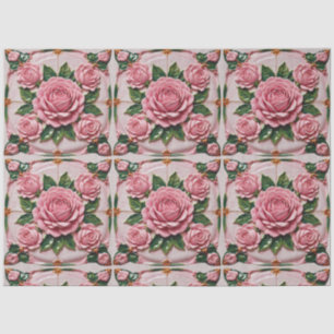 Schöne rosa Roses Trendy Collection Seidenpapier