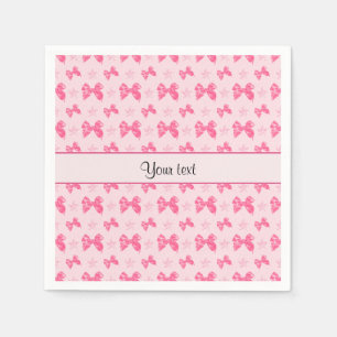 Schöne rosa Satin-Bögen Serviette