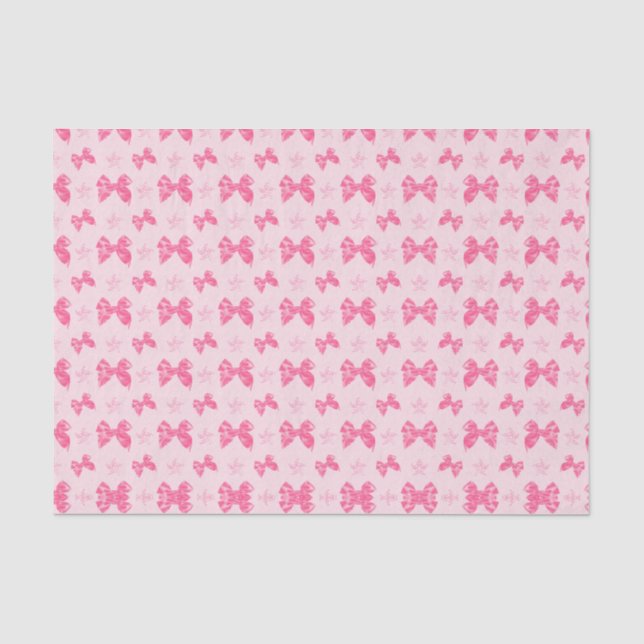Schöne rosa Satin-Effekt-Bögen Seidenpapier (Vorderseite)