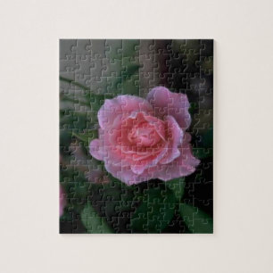Schöne rosa Single Rose Puzzle